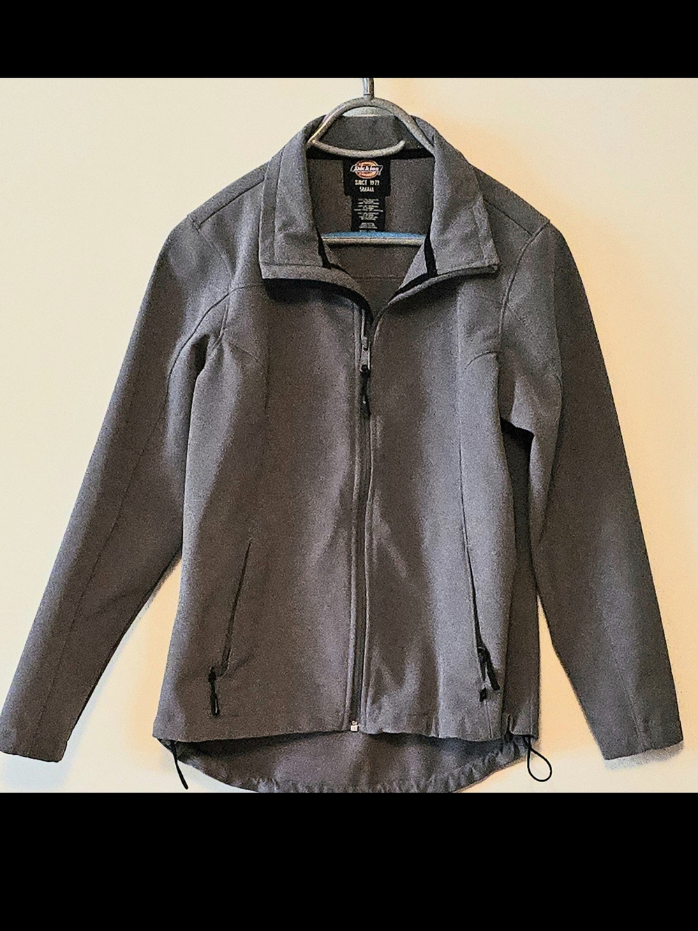 Dickies Women's Grey Softshell Performance Zip-Up Jacket